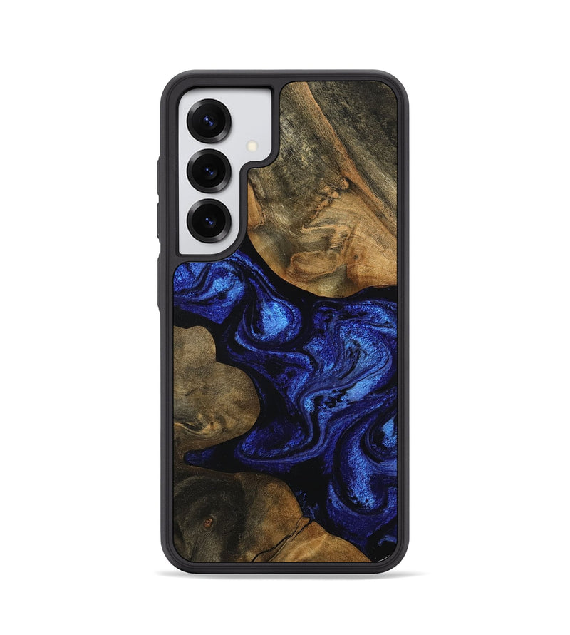 Galaxy S25 Wood Phone Case - Shawnte (Blue, 756724)