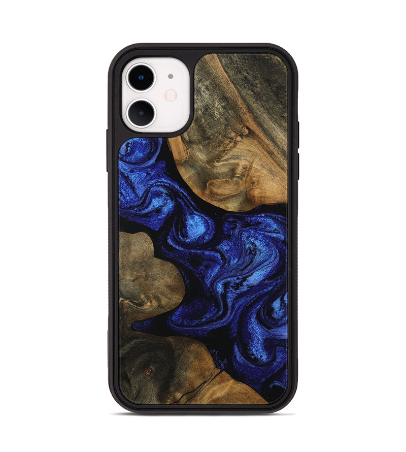 iPhone 11 Wood Phone Case - Shawnte (Blue, 756724)