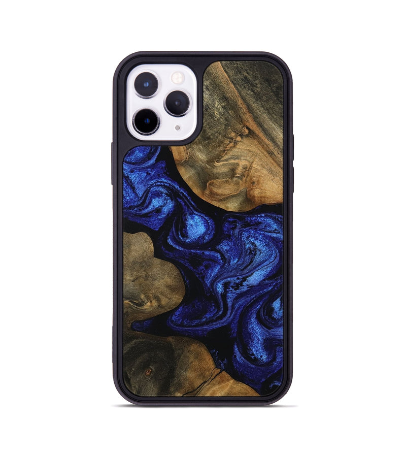 iPhone 11 Pro Wood Phone Case - Shawnte (Blue, 756724)