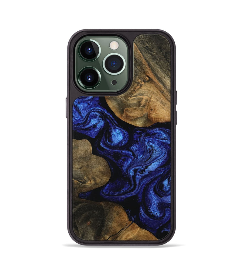 iPhone 13 Pro Wood Phone Case - Shawnte (Blue, 756724)