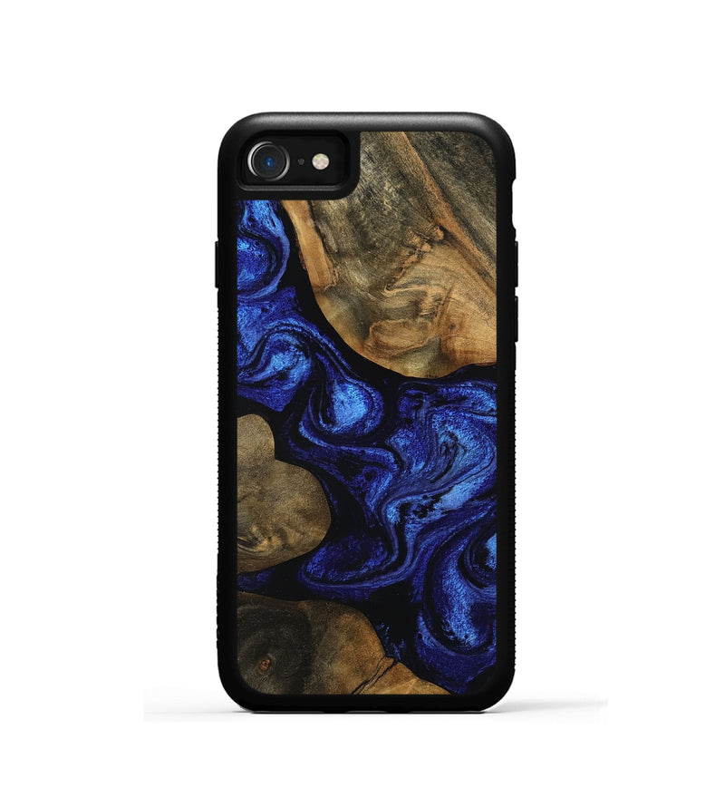 iPhone SE Wood Phone Case - Shawnte (Blue, 756724)