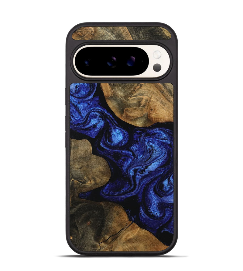 Pixel 9 Wood Phone Case - Shawnte (Blue, 756724)