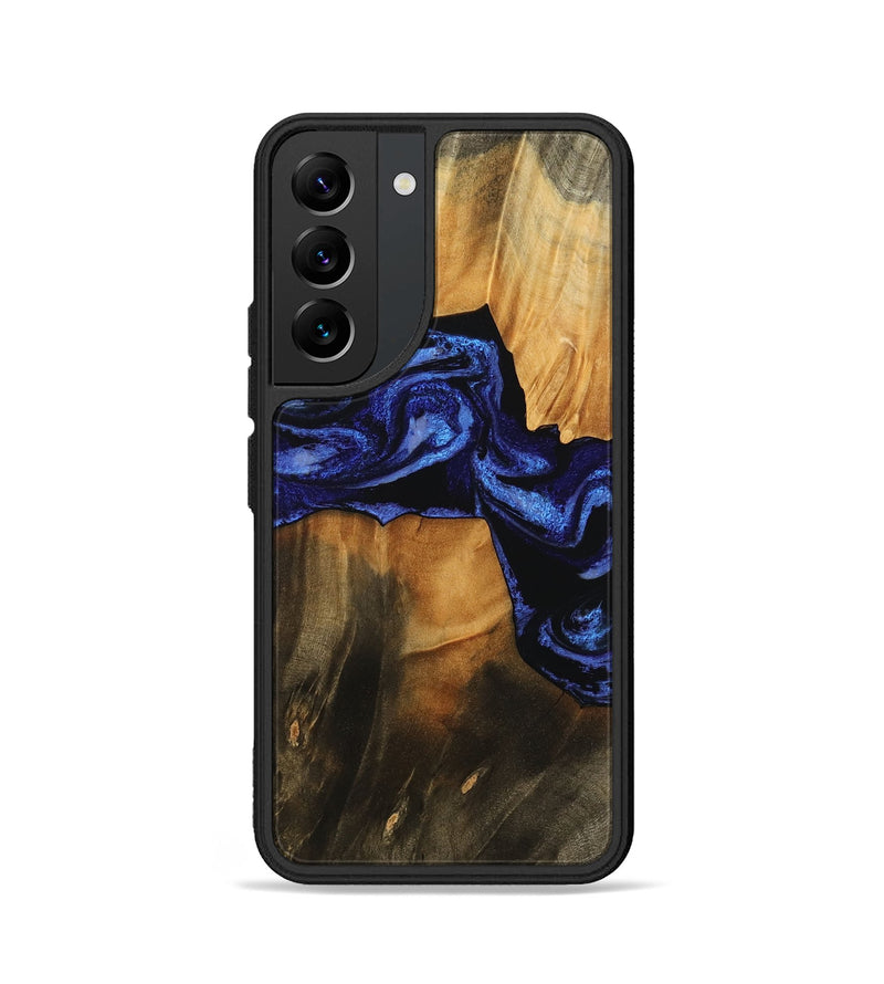 Galaxy S22 Wood Phone Case - Jaden (Blue, 756725)