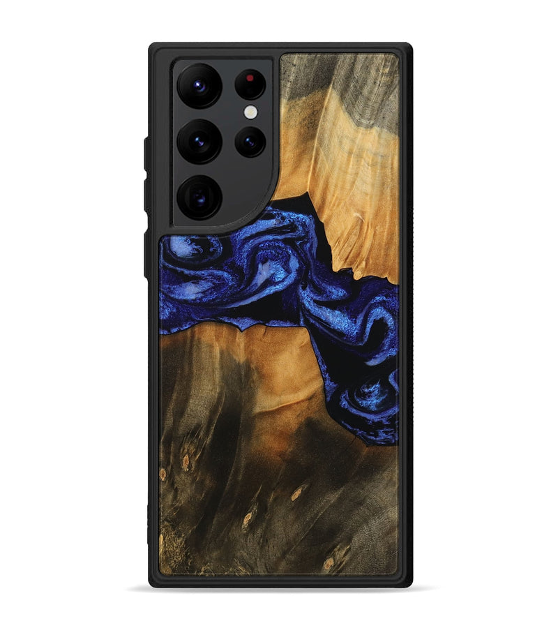 Galaxy S22 Ultra Wood Phone Case - Jaden (Blue, 756725)