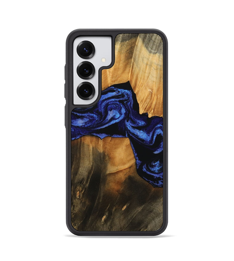 Galaxy S25 Wood Phone Case - Jaden (Blue, 756725)