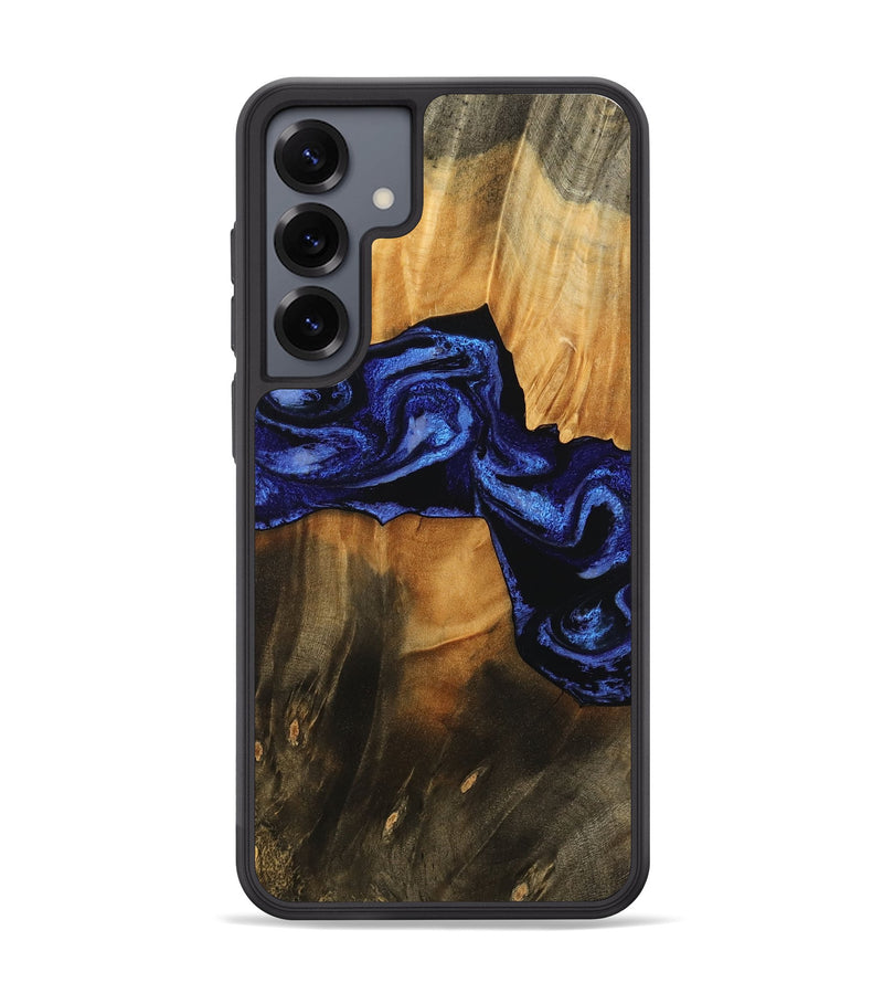 Galaxy S25 Plus Wood Phone Case - Jaden (Blue, 756725)