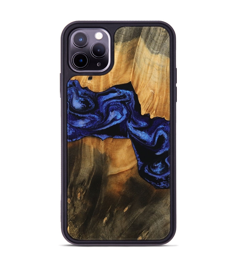 iPhone 11 Pro Max Wood Phone Case - Jaden (Blue, 756725)