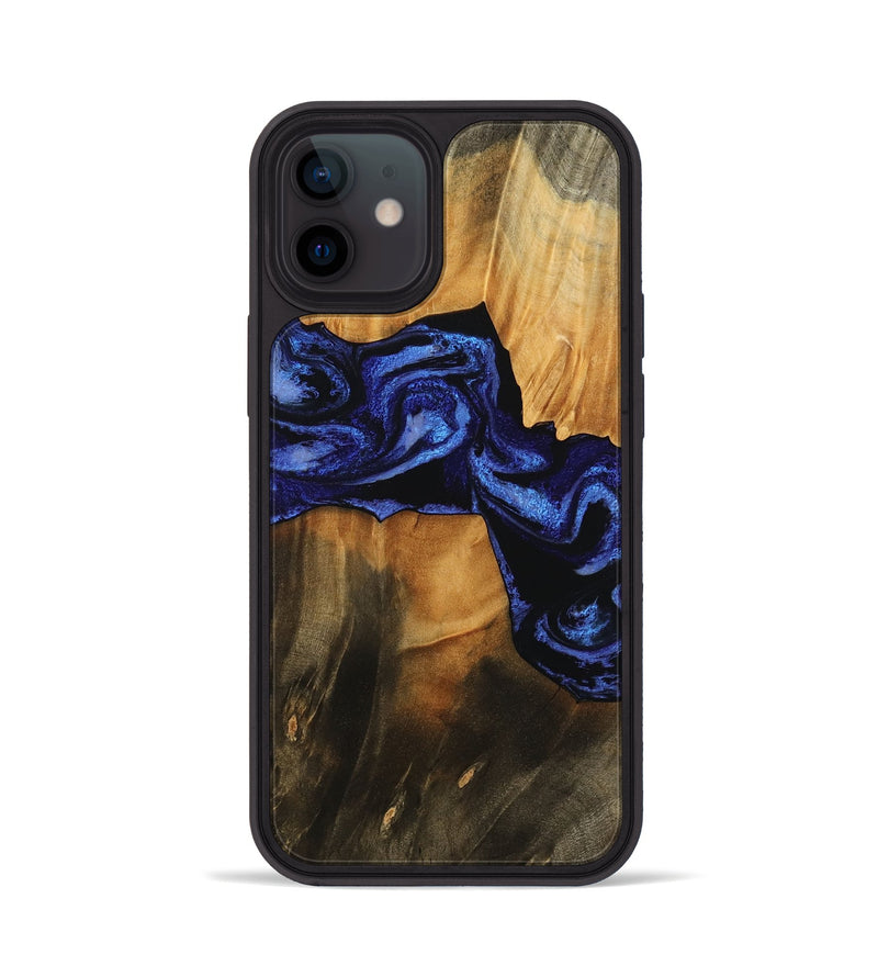 iPhone 12 Wood Phone Case - Jaden (Blue, 756725)