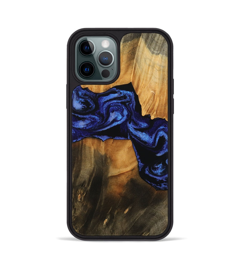 iPhone 12 Pro Wood Phone Case - Jaden (Blue, 756725)