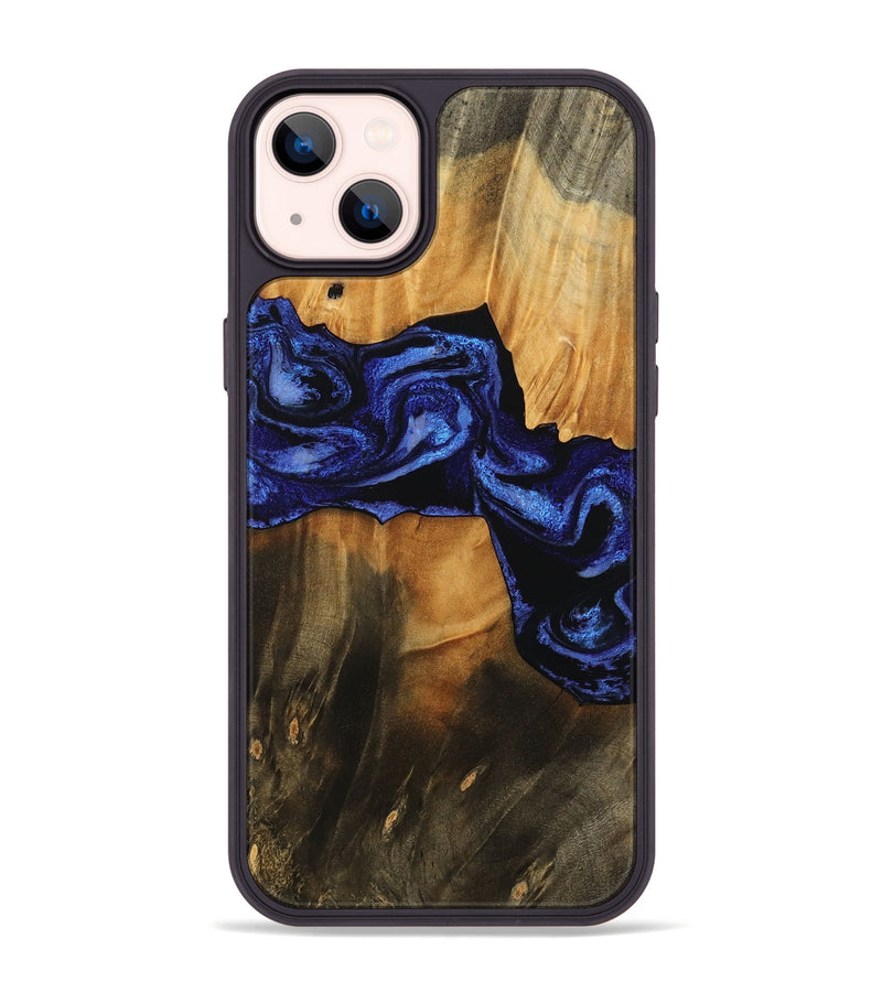 iPhone 14 Plus Wood Phone Case - Jaden (Blue, 756725)