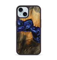 iPhone 15 Wood Phone Case - Jaden (Blue, 756725)