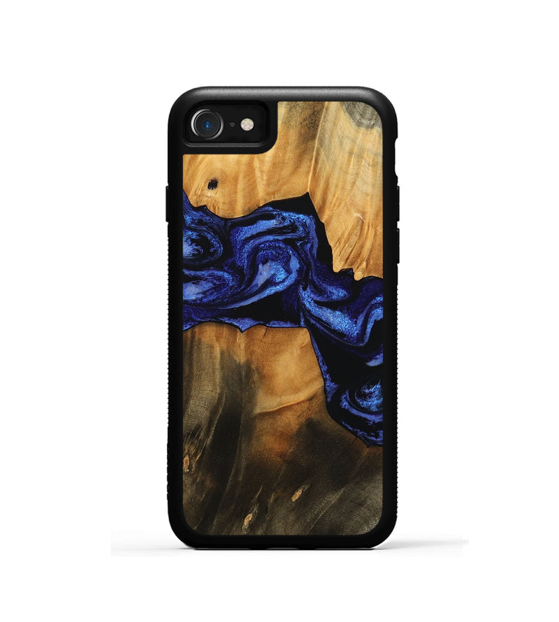 iPhone SE Wood Phone Case - Jaden (Blue, 756725)