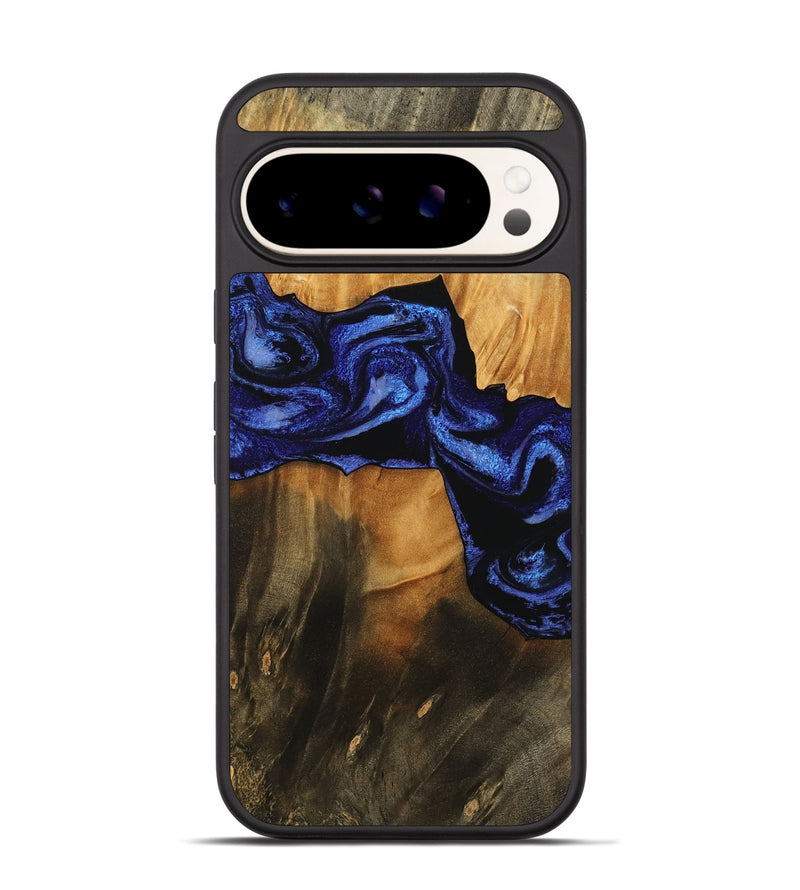 Pixel 9 Wood Phone Case - Jaden (Blue, 756725)