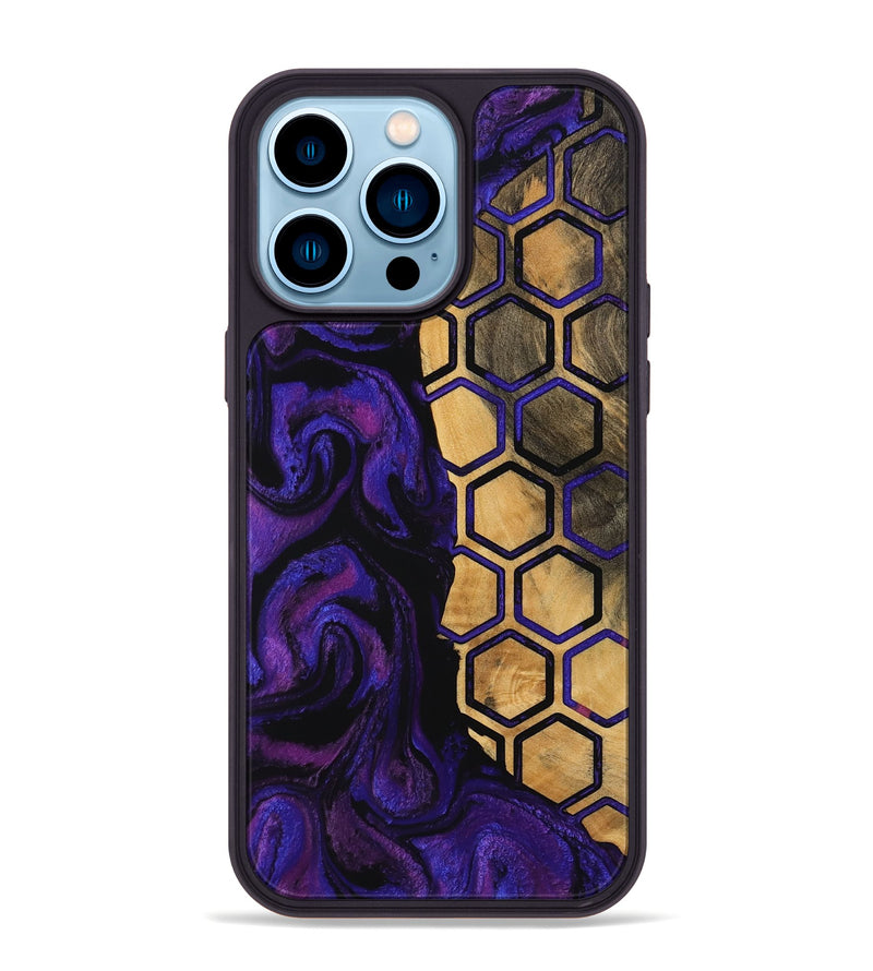 iPhone 14 Pro Max Wood Phone Case - Trena (Pattern, 756733)