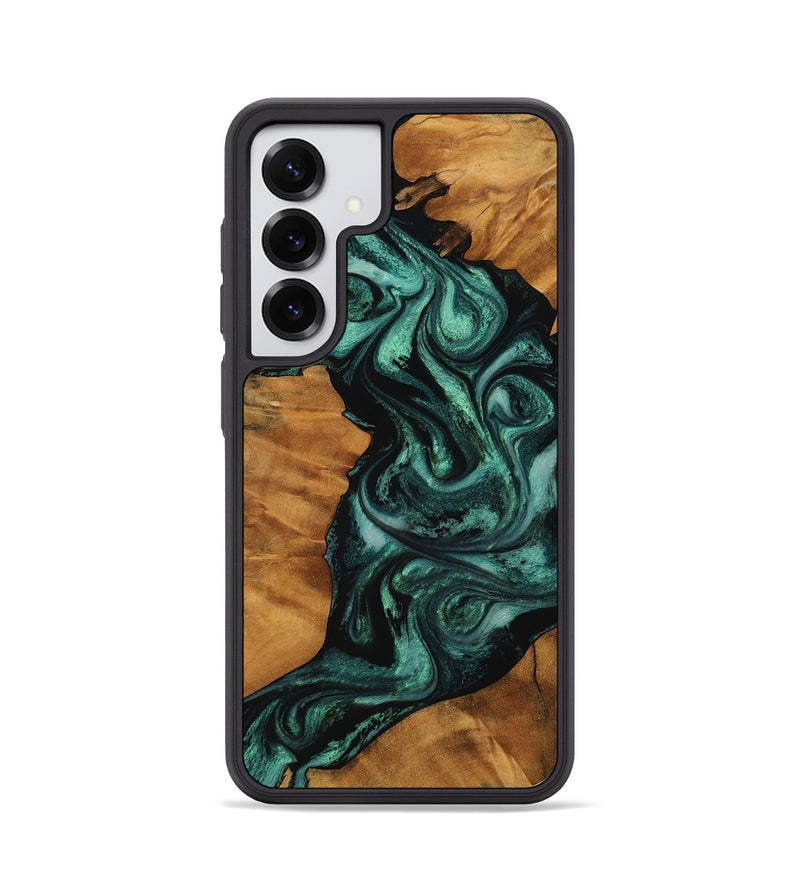 Galaxy S25 Wood Phone Case - Taniya (Green, 756736)