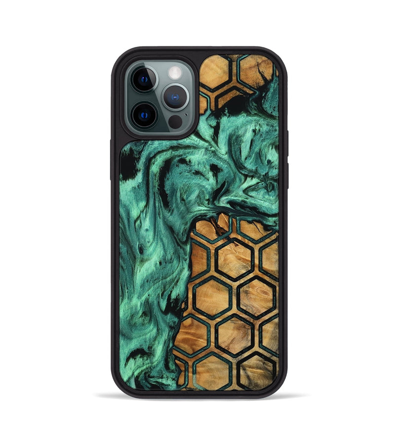 iPhone 12 Pro Wood Phone Case - Essence (Pattern, 756740)