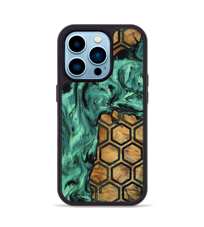 iPhone 14 Pro Wood Phone Case - Essence (Pattern, 756740)