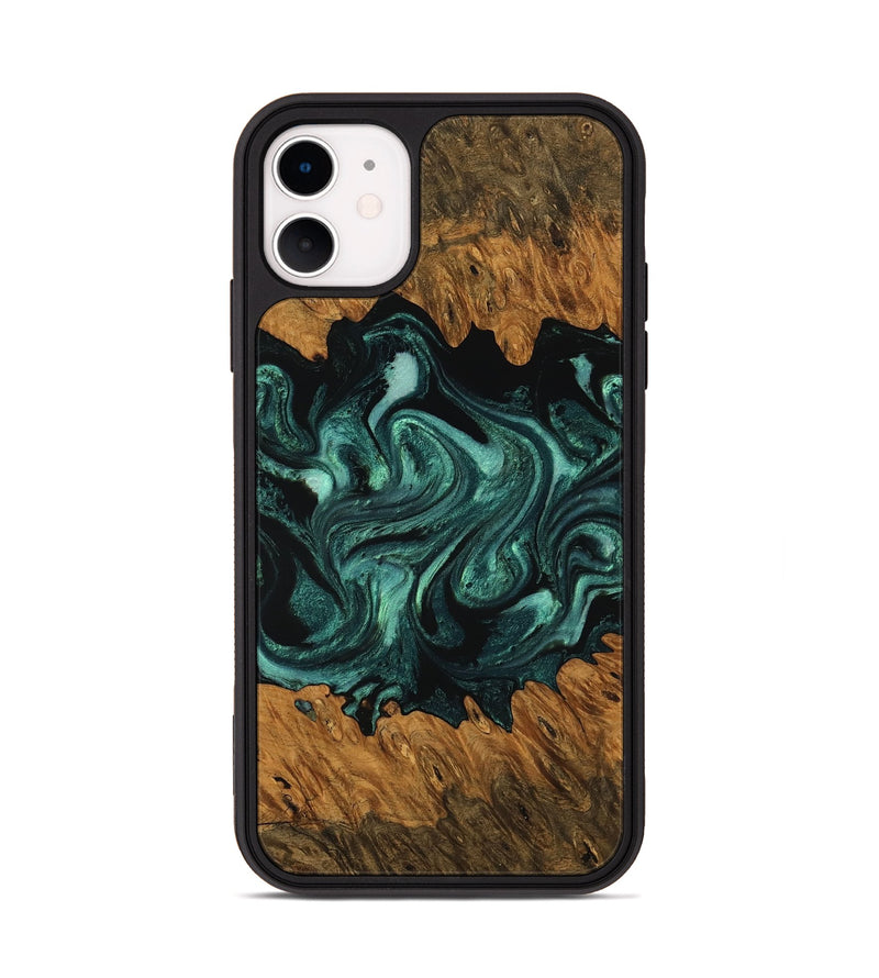 iPhone 11 Wood Phone Case - Ada (Green, 756748)