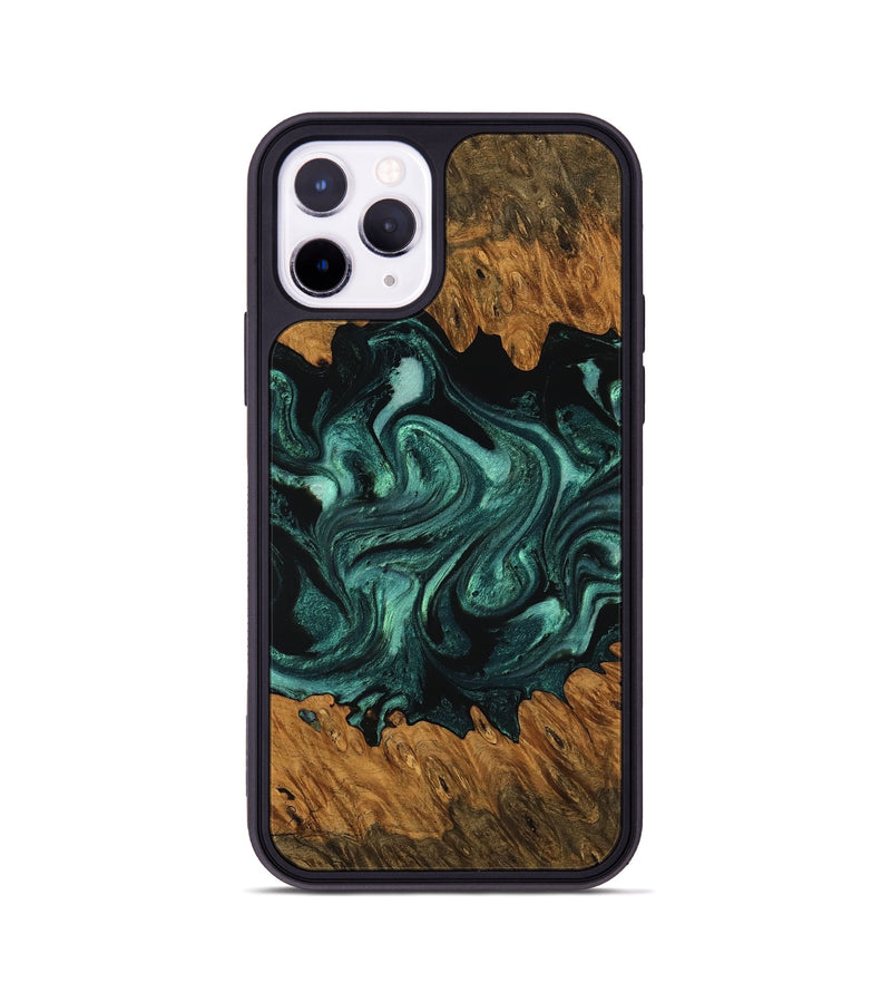 iPhone 11 Pro Wood Phone Case - Ada (Green, 756748)