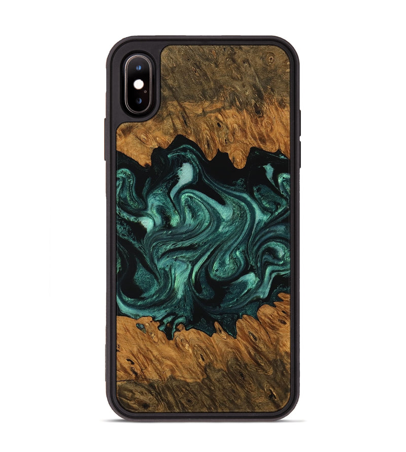 iPhone Xs Max Wood Phone Case - Ada (Green, 756748)