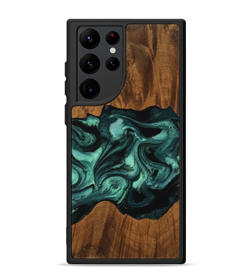 Galaxy S22 Ultra Wood Phone Case - Elina (Green, 756750)