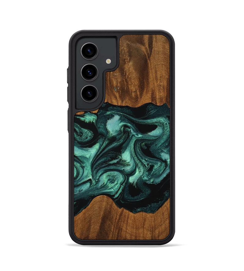 Galaxy S24 Wood Phone Case - Elina (Green, 756750)