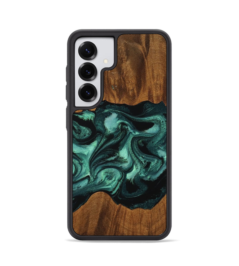 Galaxy S25 Wood Phone Case - Elina (Green, 756750)