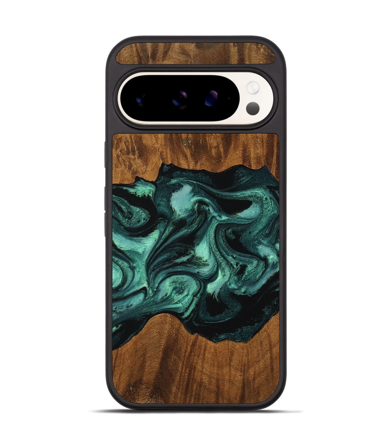 Pixel 9 Wood Phone Case - Elina (Green, 756750)