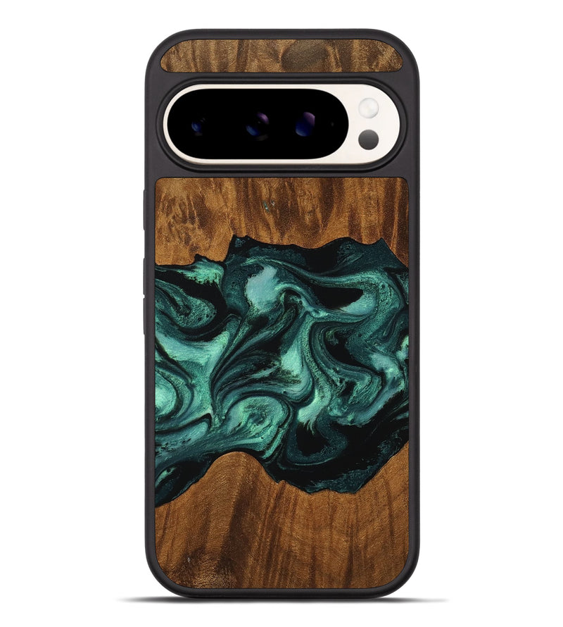 Pixel 9 Pro XL Wood Phone Case - Elina (Green, 756750)