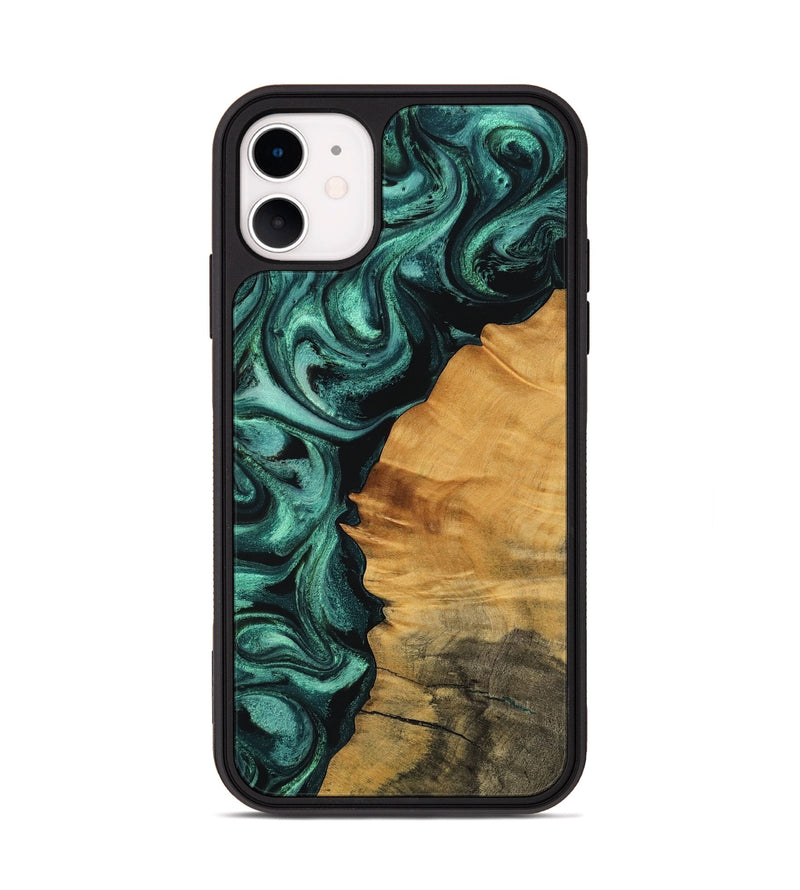 iPhone 11 Wood Phone Case - Murphy (Green, 756751)