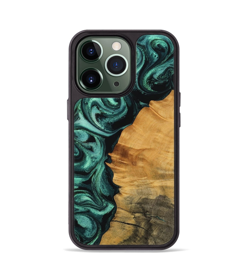 iPhone 13 Pro Wood Phone Case - Murphy (Green, 756751)