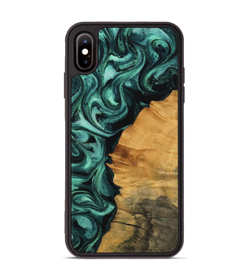 iPhone Xs Max Wood Phone Case - Murphy (Green, 756751)