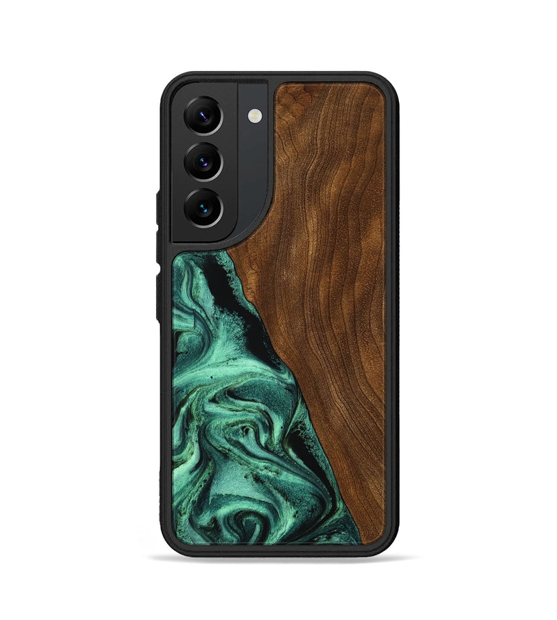 Galaxy S22 Wood Phone Case - Winter (Green, 756752)