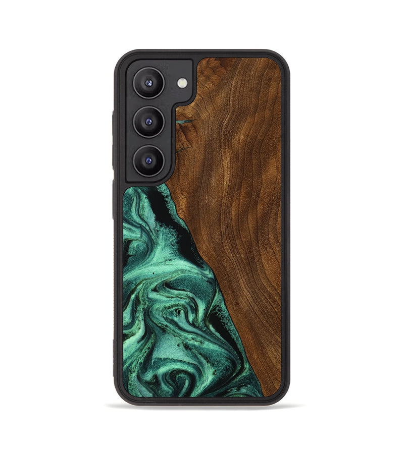 Galaxy S23 Wood Phone Case - Winter (Green, 756752)