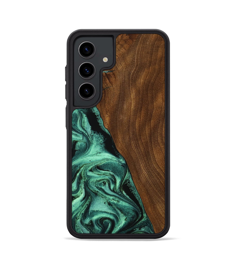 Galaxy S24 Wood Phone Case - Winter (Green, 756752)