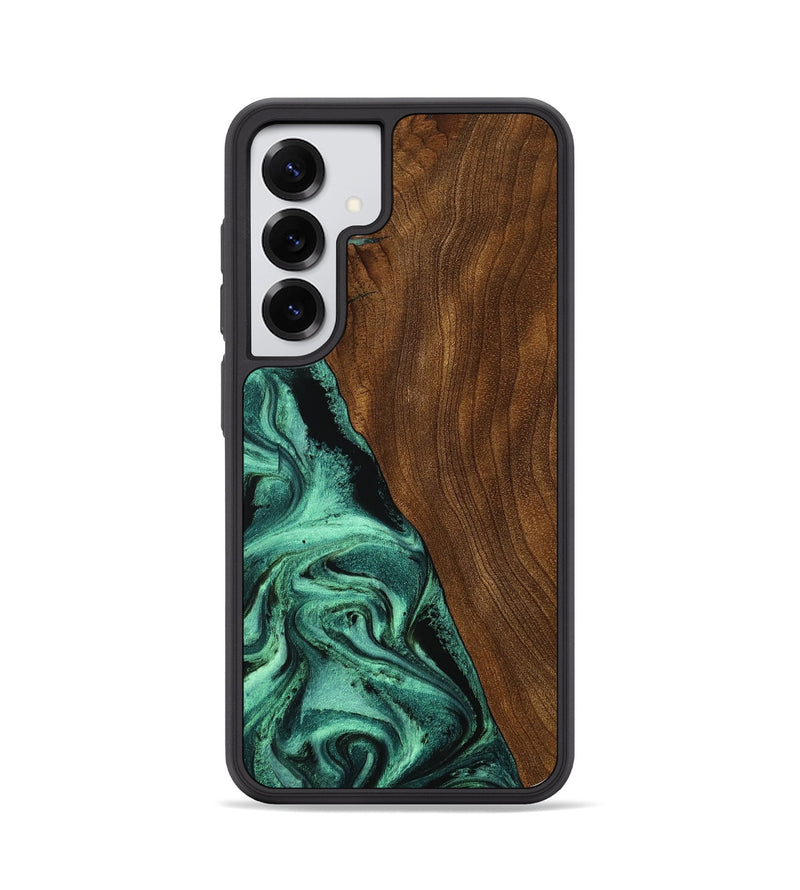 Galaxy S25 Wood Phone Case - Winter (Green, 756752)