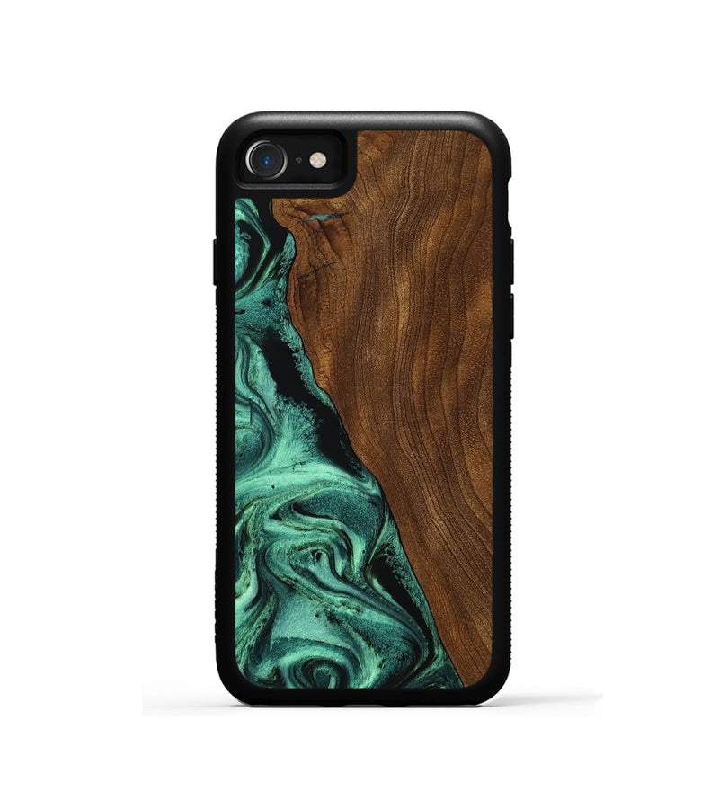 iPhone SE Wood Phone Case - Winter (Green, 756752)