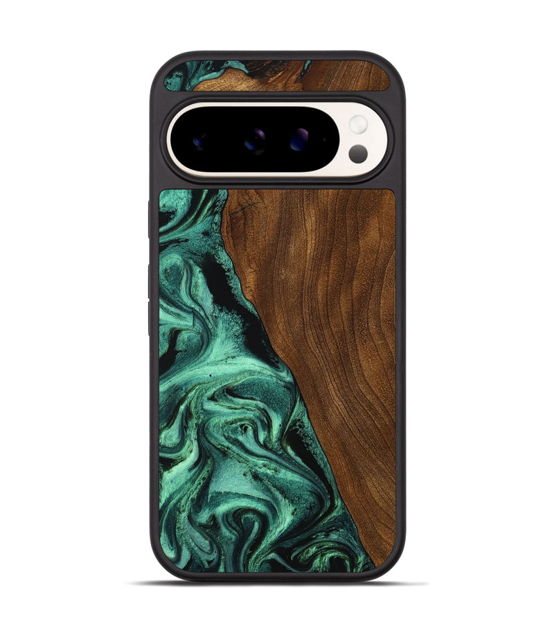 Pixel 9 Pro Wood Phone Case - Winter (Green, 756752)