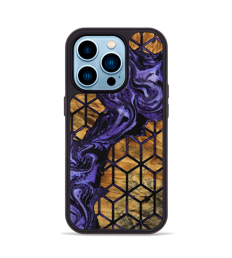 iPhone 14 Pro Wood Phone Case - Gannon (Pattern, 756755)