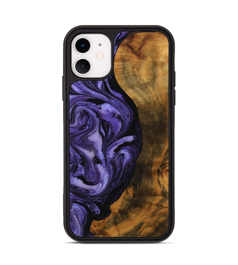 iPhone 11 Wood Phone Case - Roxanna (Purple, 756758)