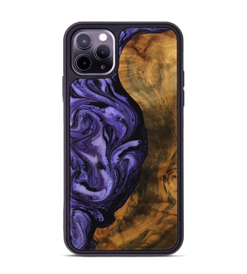 iPhone 11 Pro Max Wood Phone Case - Roxanna (Purple, 756758)