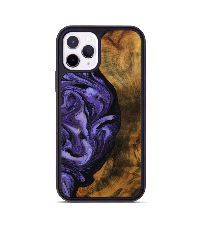 iPhone 11 Pro Wood Phone Case - Roxanna (Purple, 756758)