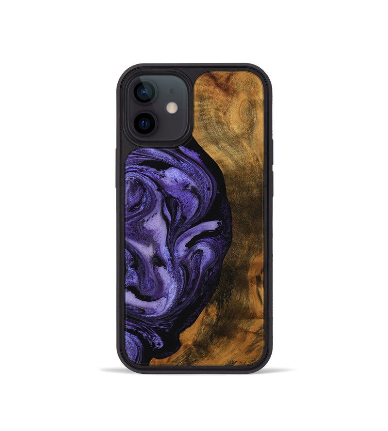 iPhone 12 mini Wood Phone Case - Roxanna (Purple, 756758)