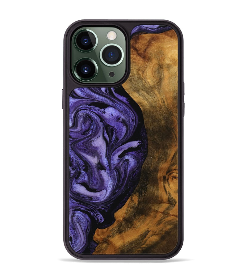 iPhone 13 Pro Max Wood Phone Case - Roxanna (Purple, 756758)