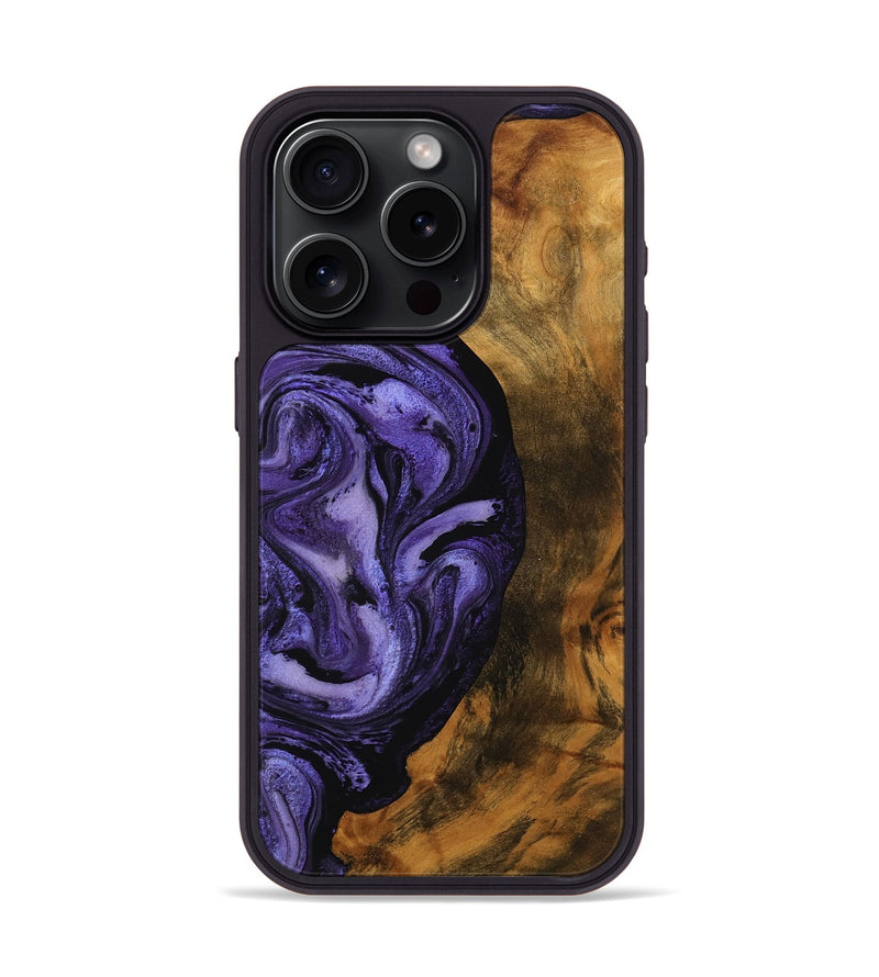 iPhone 15 Pro Wood Phone Case - Roxanna (Purple, 756758)