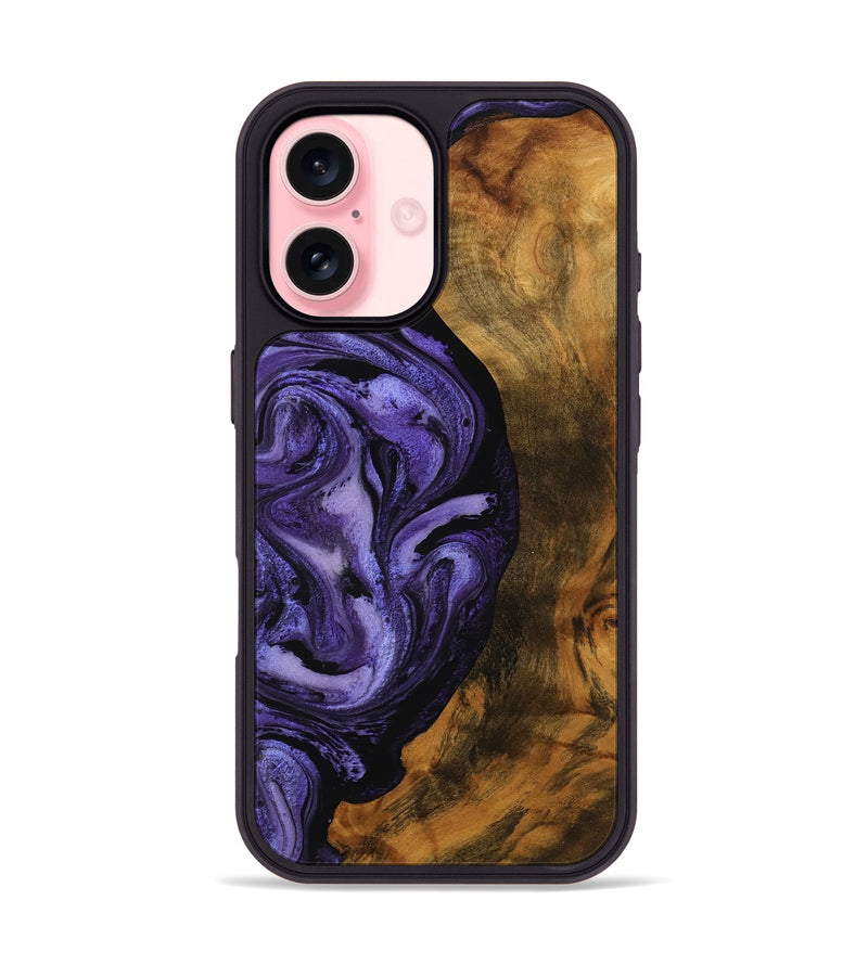 iPhone 16 Wood Phone Case - Roxanna (Purple, 756758)