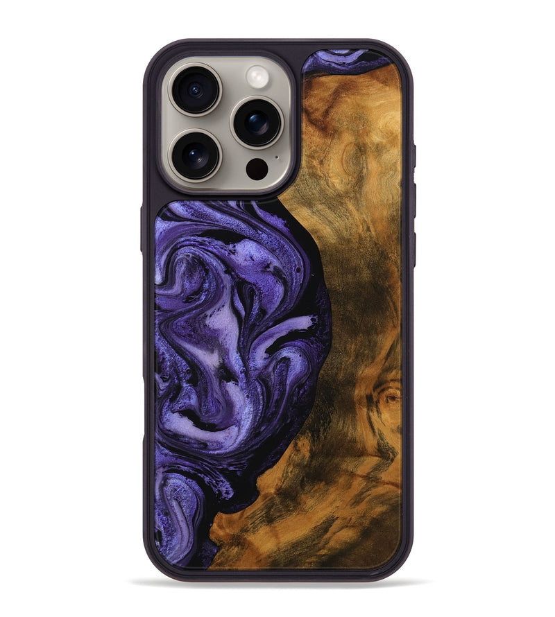 iPhone 16 Pro Max Wood Phone Case - Roxanna (Purple, 756758)