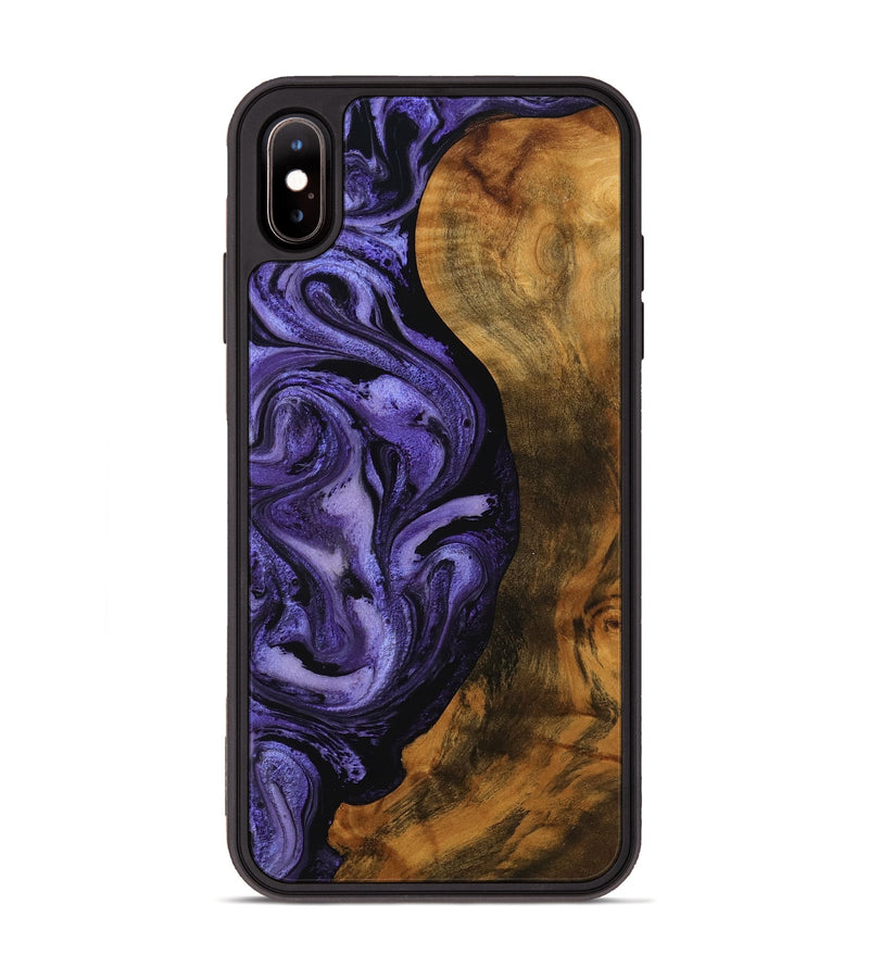 iPhone Xs Max Wood Phone Case - Roxanna (Purple, 756758)