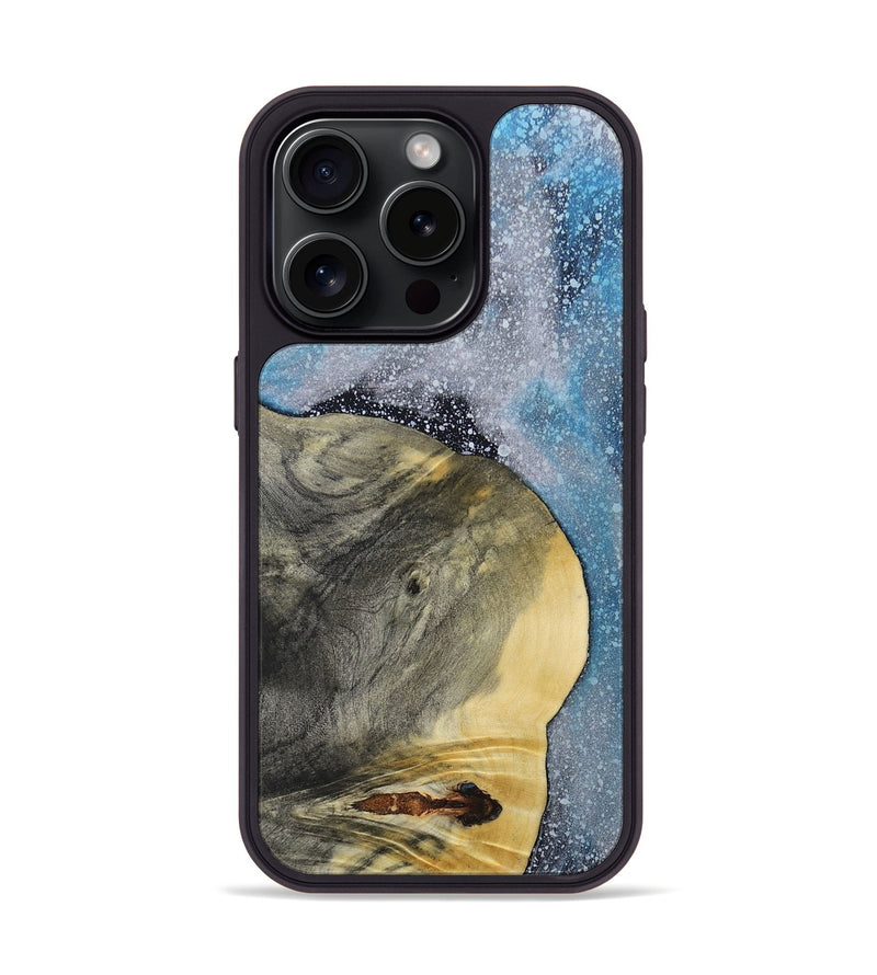 iPhone 15 Pro Wood+Resin Phone Case - Earl (Cosmos, 666001)