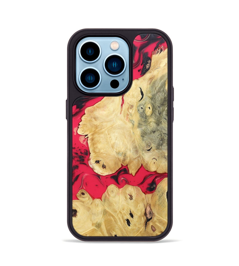 iPhone 14 Pro Wood+Resin Phone Case - Vera (Mosaic, 677329)